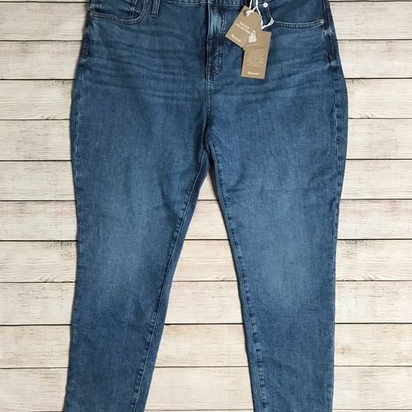 NWT Madewell "The Eco Collection" 9" High-Rise Skinny Jeans Size W34 - Picture 14 of 16